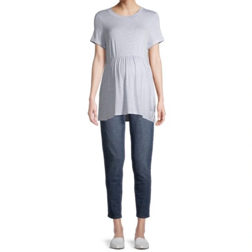 Maternity Babydoll Short Sleeve T-shirt - Picture 4 of 6